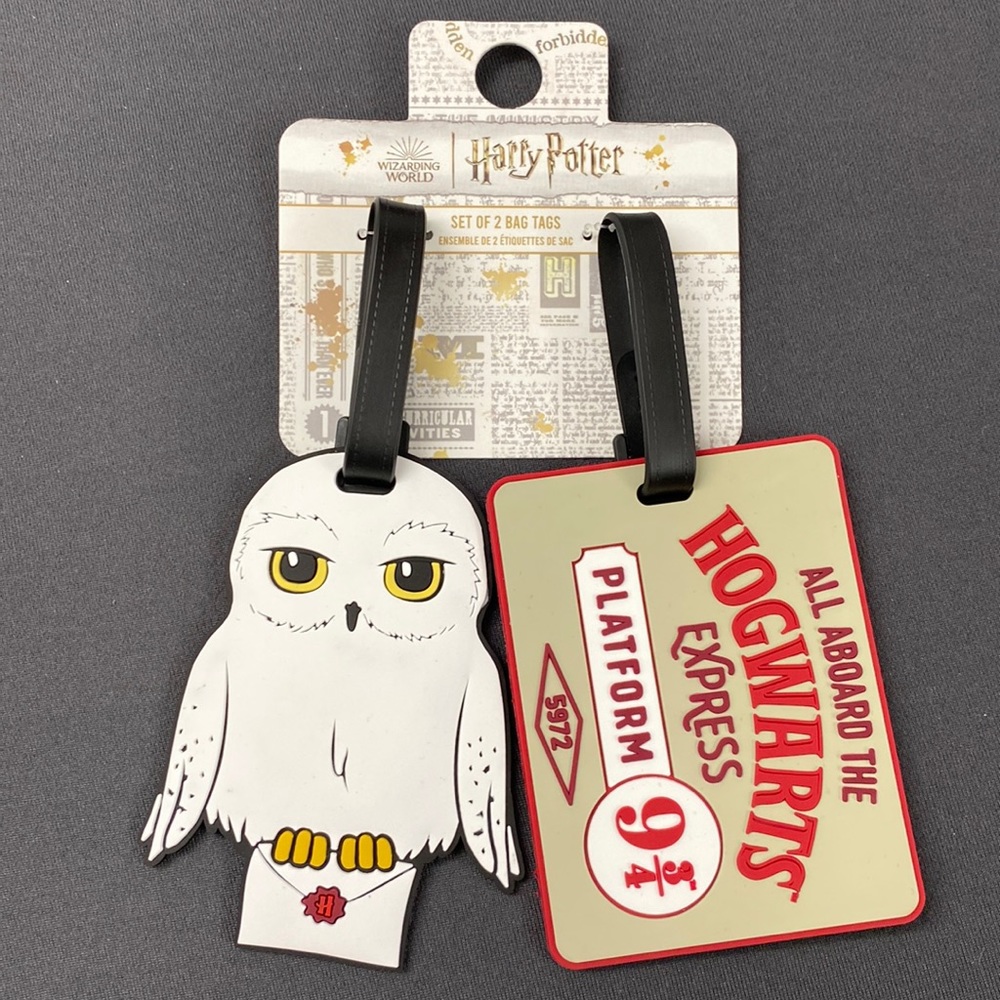 NWT Harry Potter set of 2 bag tags
